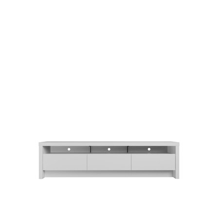 MANHATTAN COMFORT Sylvan 70.86" TV Stand with 3-Drawers in White 224053